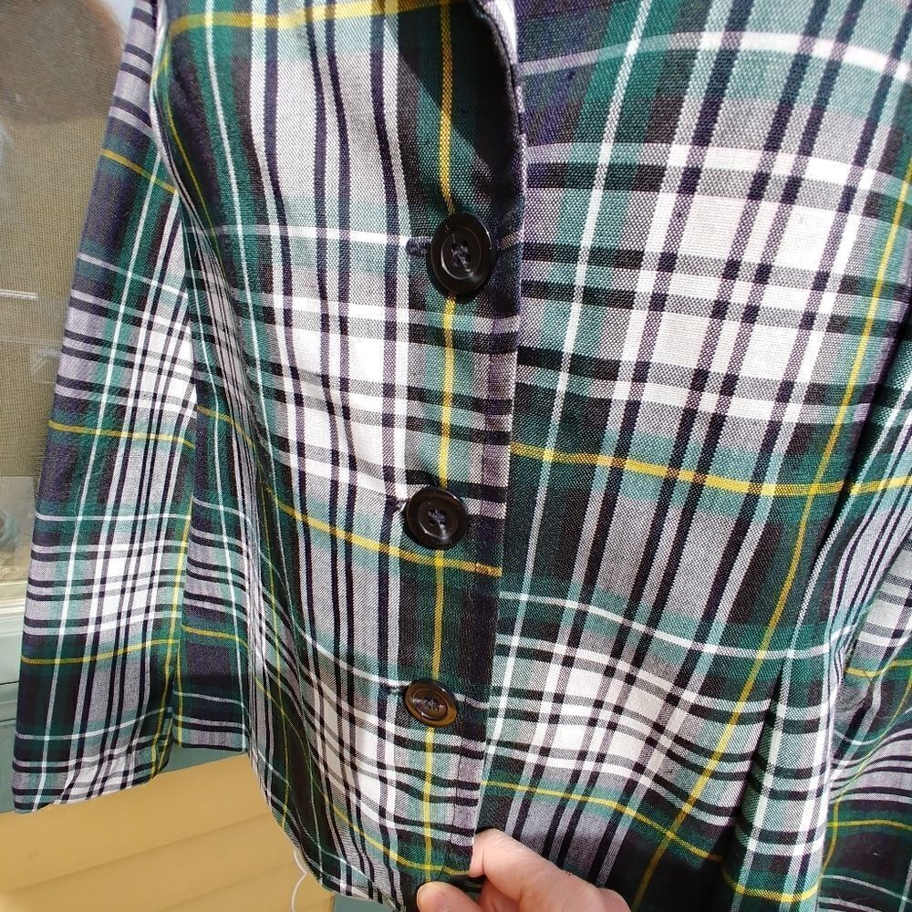 Paper Doll Productions Preppy Tartan Plaid Jacket - Picture 4 of 8